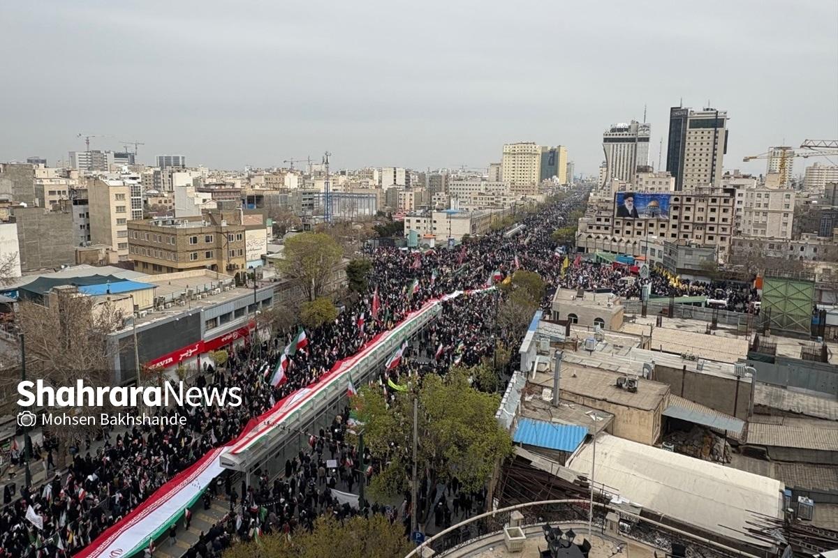 حماسه جاویدان مردم مشهد در روز قدس ۱۴۰۴ + فیلم و عکس