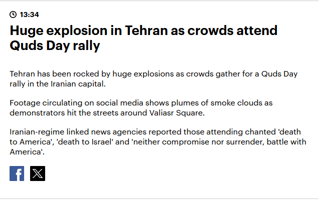 پوشش زنده راهپیمایی روز قدس در شهر‌های ایران توسط رسانه‌های خارجی + فیلم