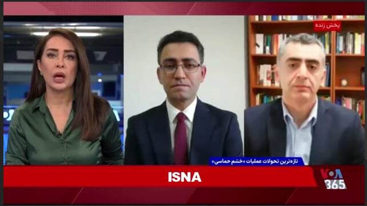 ویدئو| جنجال روی خط زنده | پاسخ کارشناس به ادعا‌های ضدایرانی مجری صدای آمریکا