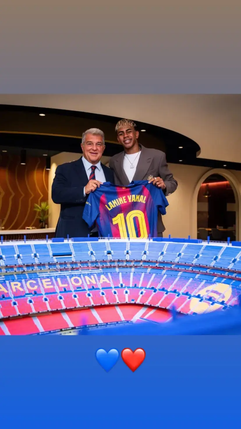 حمایت یامال از لاپورتا + عکس