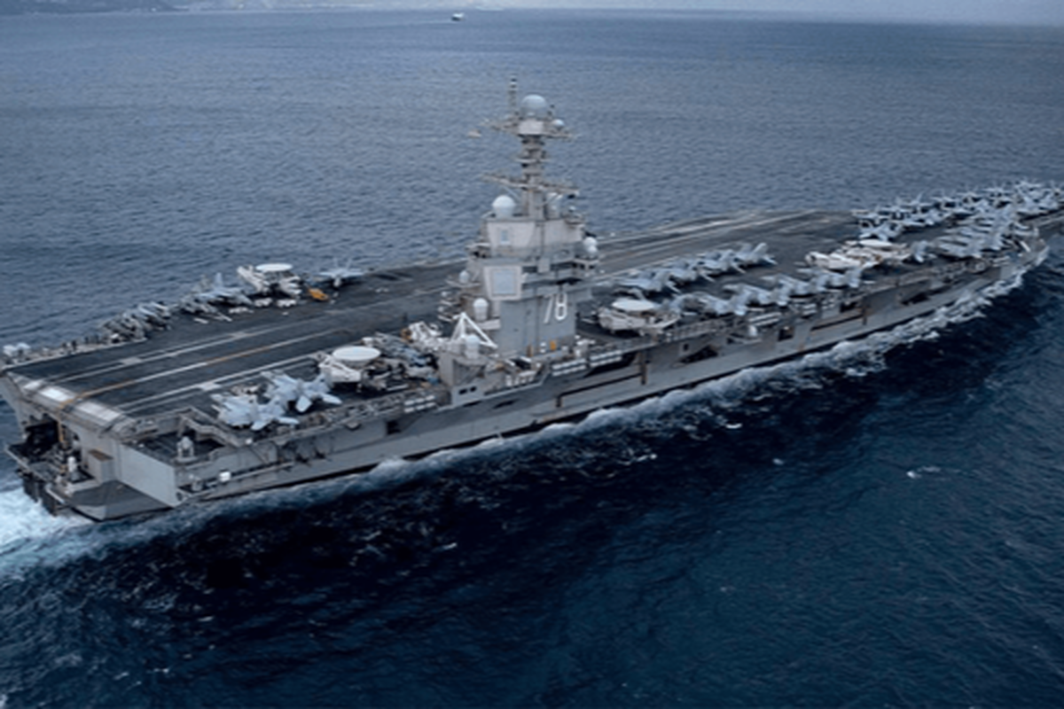 قرارگاه خاتم‌الانبیا(ص): مراکز خدمات‌دهی به ناو هواپیمابر «جرالد فورد» برای ایران هدف است