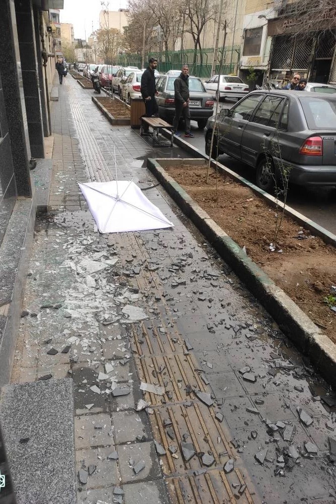 «تالار هنر» تهران هم در پی حملات رژیم صهیونیستی دچار آسیب شد + تصاویر