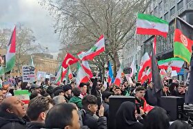 ویدئو | تظاهرات ضد جنگ فارسی زبانان در هانوفر (۲۵ اسفند ۱۴۰۴)