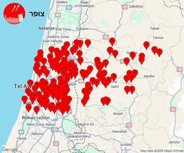 آغاز موج جدید حملات موشکی ایران علیه سرزمین‌های اشغالی + فیلم (۲۷ اسفند ۱۴۰۴)