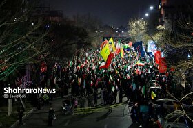 هجدهمین شب شور و شعور در خیابان‌های مشهد (۲۷ اسفند ۱۴۰۴) | حضور پرشور مردم زیر بارش باران رحمت الهی
