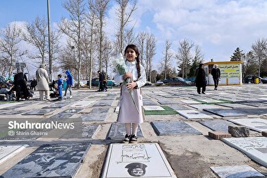 گزارش تصویری | زیارت اهل قبور در آخرین پنجشنبه سال