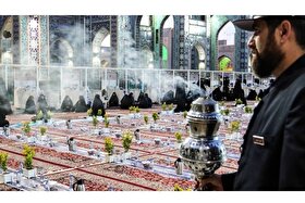 میزبانی از ۱۷ هزار معلم و دانش‌آموز در «سفره پدری» حرم مطهر امام‌رضا(ع)