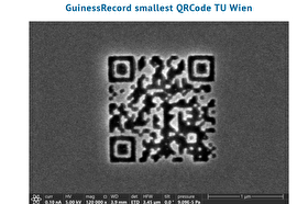 رکورد جهانی گینس: ریزترین کیوآرکد جهان که فقط با میکروسکوپ الکترونی دیده می‌شود