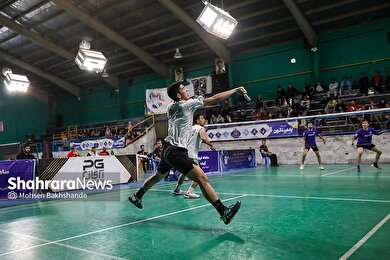 گزارش تصویری | لیگ برتر بدمینتون | مسابقه بدمینتون پرتو نیروی روشا مشهد و رعد پدافند کرمان