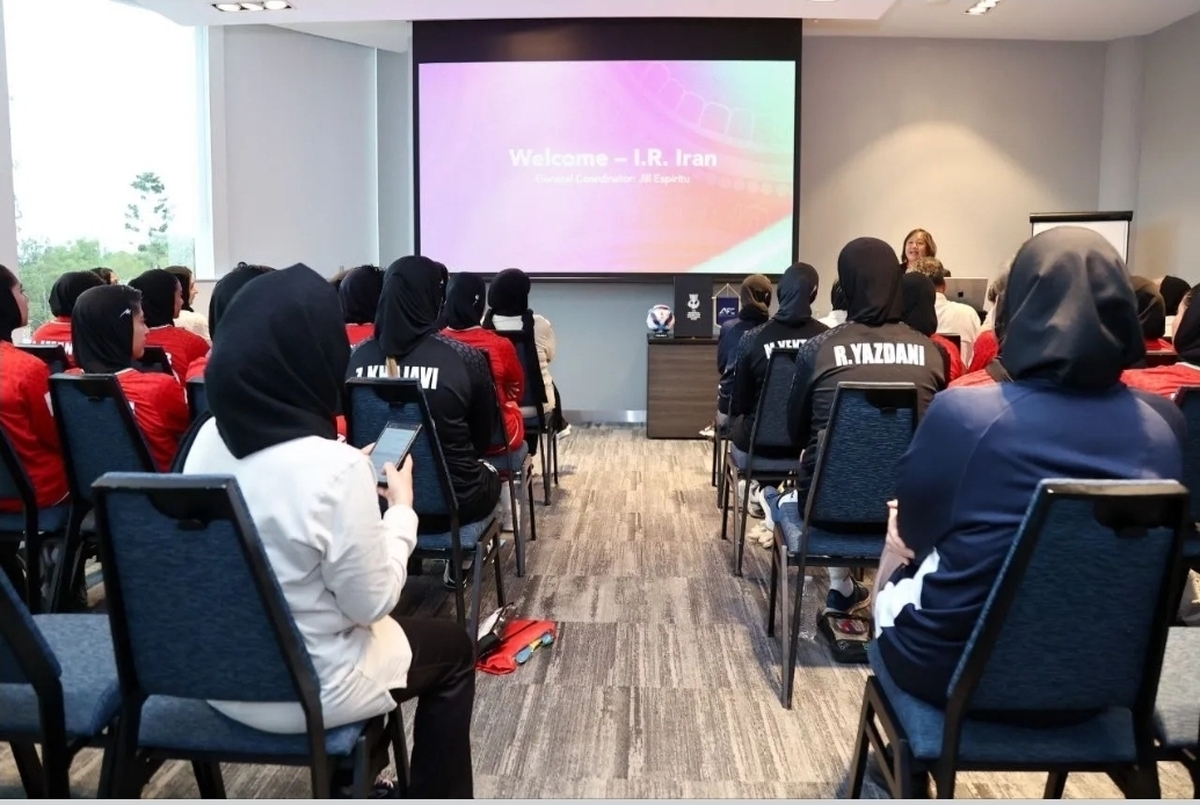 برگزاری جلسه آموزشی کنفدراسیون فوتبال آسیا با حضور تیم ملی فوتبال بانوان