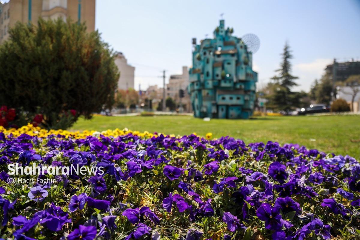 گل‌آرایی شهر مشهد با ۵۰۰ هزار بوته گل هم‌زمان با دهه کرامت ۱۴۰۴