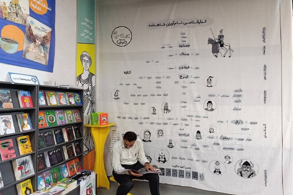 نام‌آوران شاهنامه بر روی پرده تبارشناسی آمدند
