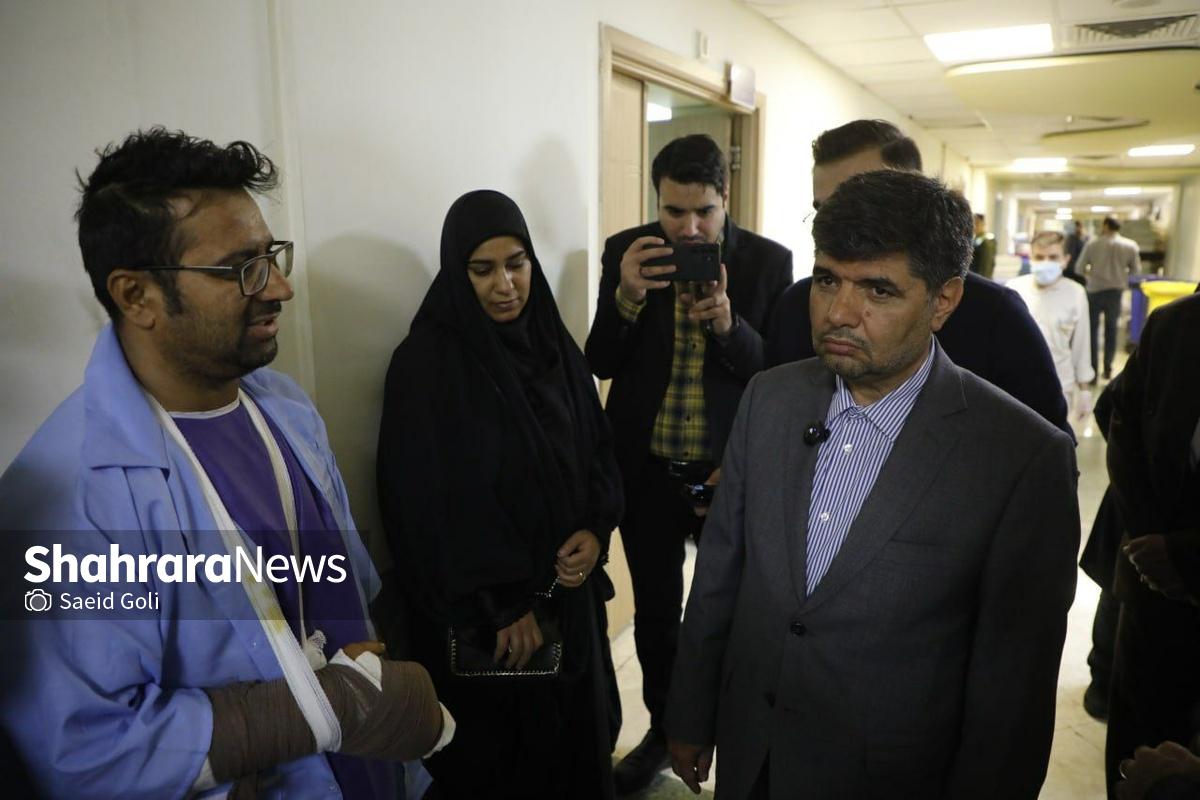 روایتی از بازدید سرزده فرماندار مشهد از بیمارستان شهید کامیاب | از رنج بیماران در صف انتظار جراحی تا کمبود ۲۰۰ میلیاردی برای اتاق‌های عمل نیمه‌کاره