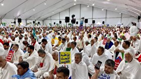 مراسم برائت از مشرکین برگزار شد | درخواست حجاج بیت الله الحرام بر تحریم رژیم صهیونیستی