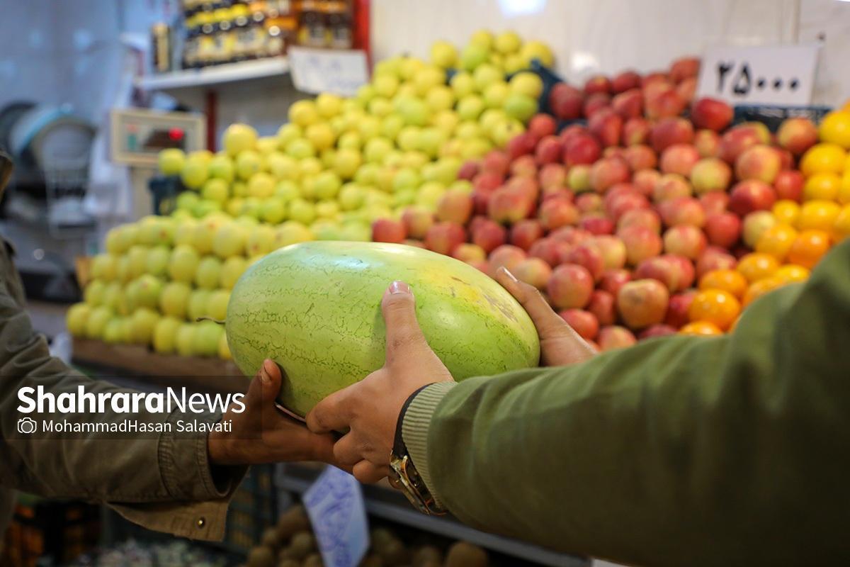 قیمت امروز میوه و صیفی‌جات در مشهد (۲۹ خرداد ۱۴۰۴) | کاهش شدید قیمت هندوانه