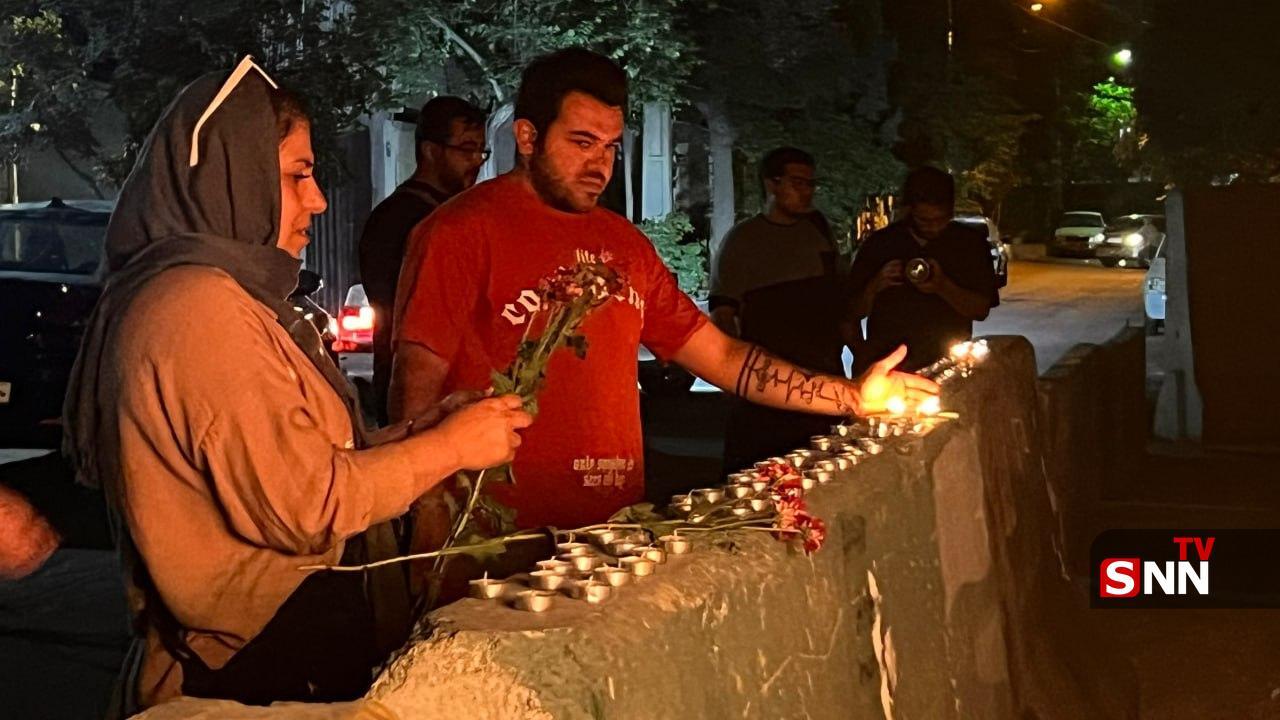 گزارش تصویری | مردم محل شهادت دانشمند هسته‌ای شهید محمد ذوالفقاری را گلباران کردند