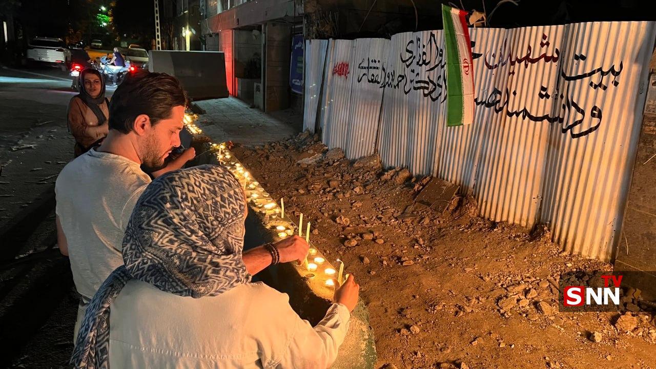 گزارش تصویری | مردم محل شهادت دانشمند هسته‌ای شهید محمد ذوالفقاری را گلباران کردند