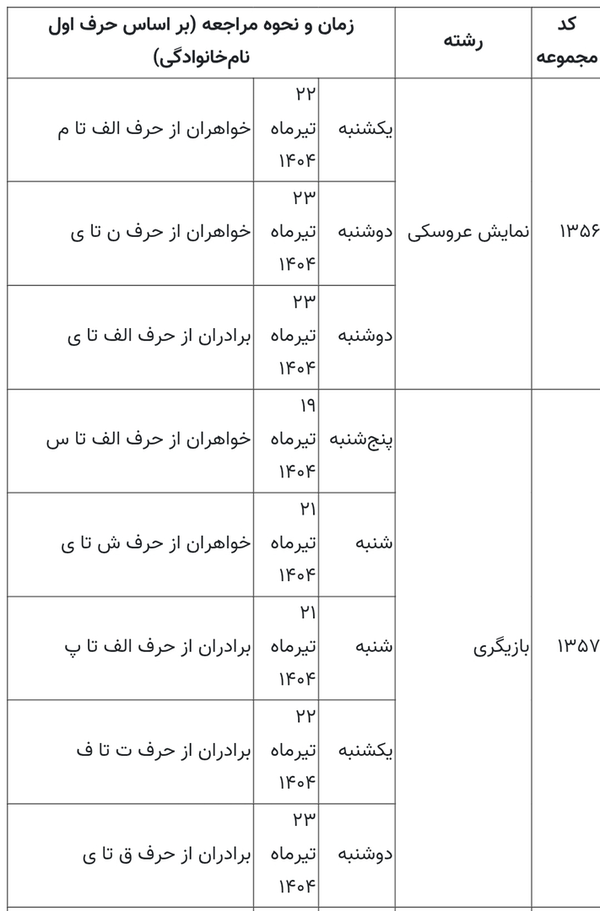اعلام زمان برگزاری آزمون عملی و تشریحی کارشناسی‌ارشد ناپیوسته سال ۱۴۰۴