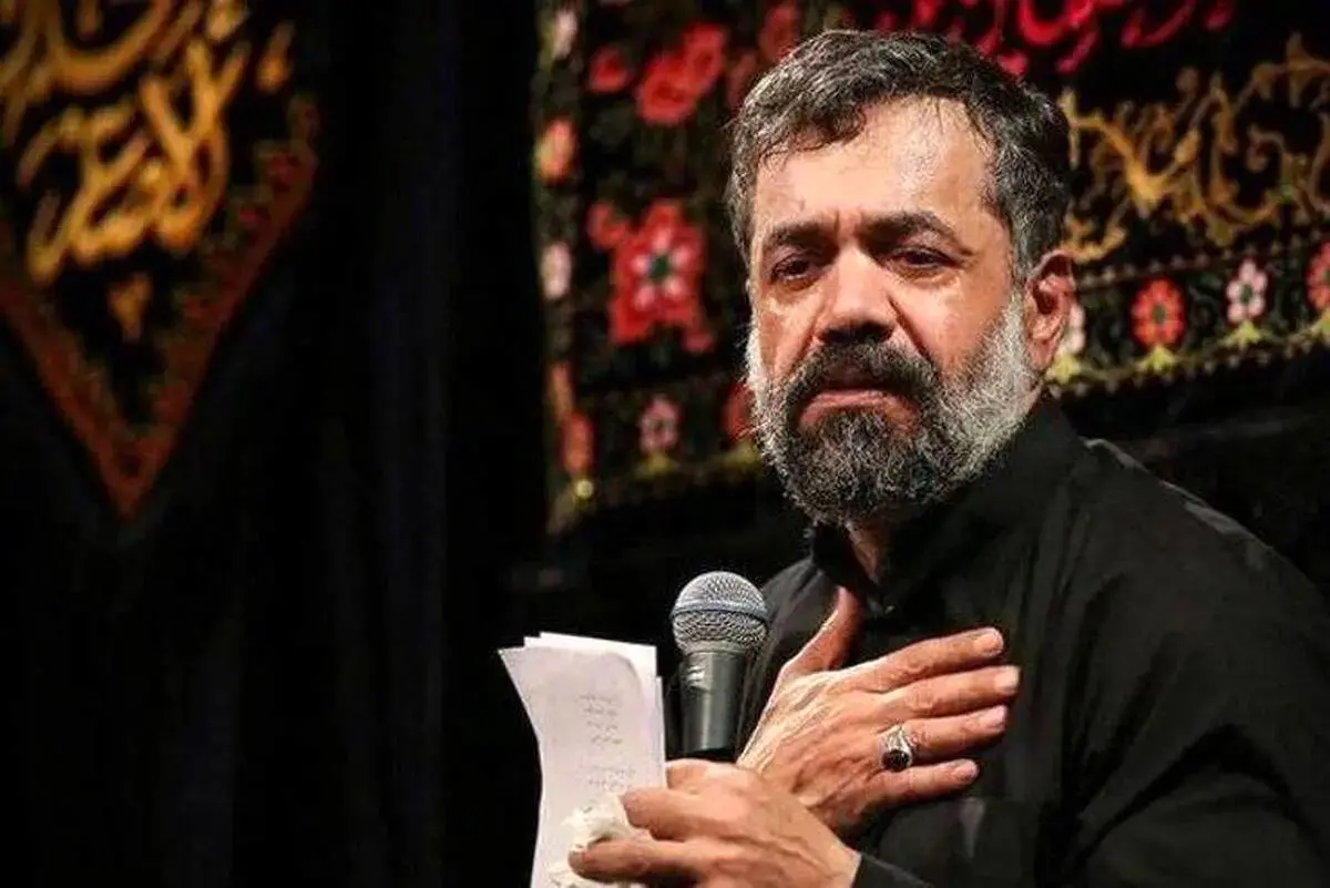 مداحی محمود کریمی در شب هفتم محرم + فیلم