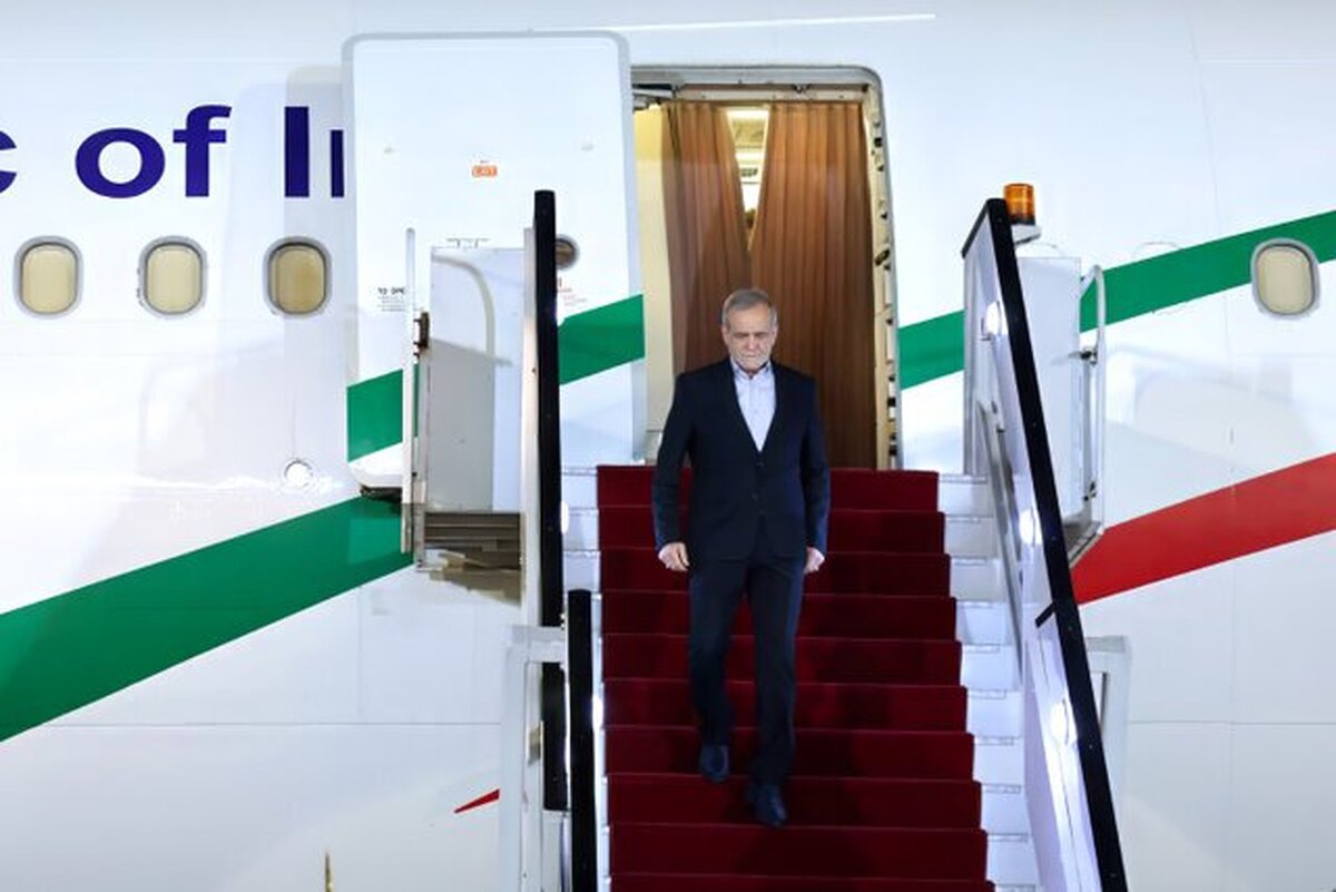 پزشکیان وارد شهر خانکندی جمهوری آذربایجان شد (۱۳ تیر ۱۴۰۴)