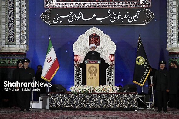 آیت الله مروی در مراسم خطبه‌خوانی شب عاشورا: دشمنان ما نمی‌فهمند کشور امام رضا (ع) و امام حسین (ع) یعنی چه + فیلم