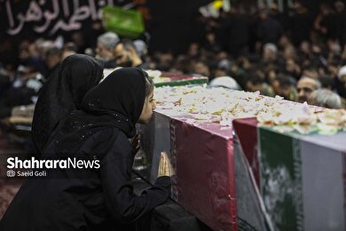 گزارش تصویری | مراسم تشییع پیکر مطهر ۳ شهید در مشهد