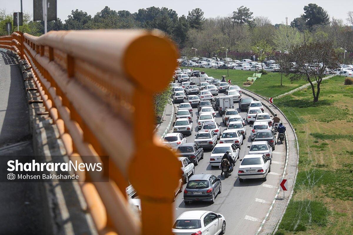 ترافیک سنگین در خروجی‌های مشهد (۱۷ تیر ۱۴۰۴)