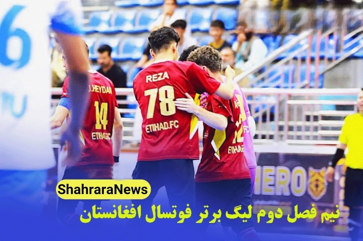 نتیجه دیدار‌های اولین روز از نیم‌ فصل دوم لیگ برتر فوتسال افغانستان (۱۸ تیرماه ۱۴۰۴)