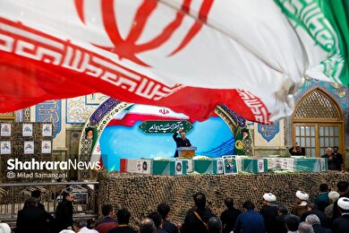 گزارش تصویری | تشییع پیکر شهدای حملات رژیم صهیونیستی در مشهد