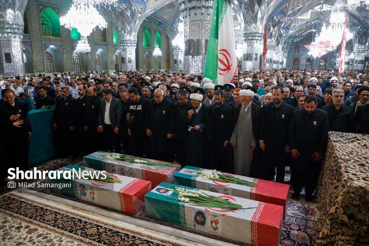 وداع باشکوه مردم مشهد با شهیدان جنایت صهیونی (۲ تیر ۱۴۰۴) + فیلم
