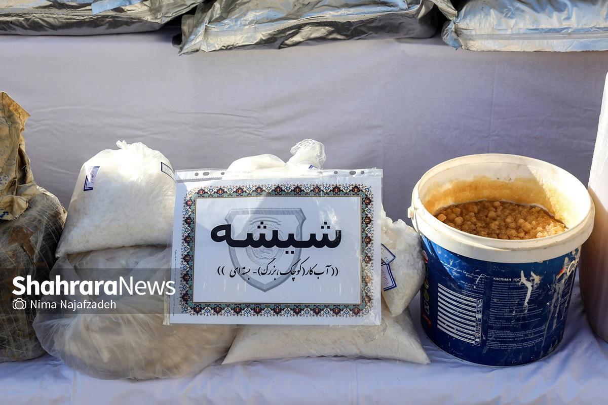 کشف ۱۱۱ کیلوگرم مواد مخدر شیشه در تایباد (۲۸ تیر ۱۴۰۴)