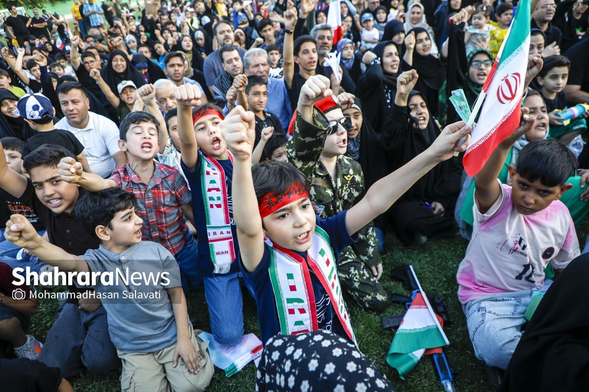 گزارش تصویری | اجتماع بزرگ کودکان و نوجوانان مشهدی در یادبود شهدای کودک و نوجوان ایرانی حمله رژیم صهیونی