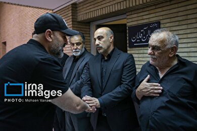 عکس‌هایی از مراسم ترحیم شهید «علیرضا تنابنده» برادرزاده محسن تنابنده