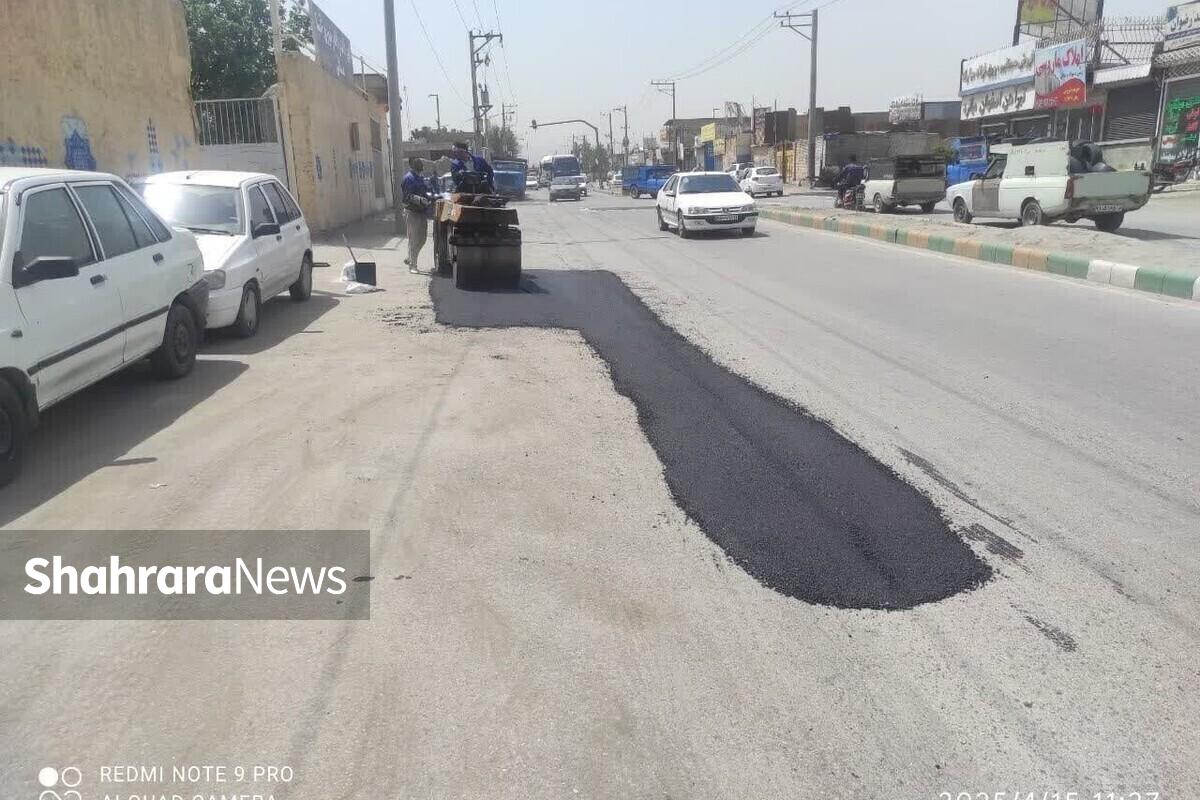 شهروند خبرنگار| درخواست لکه گیری آسفالت در محدوده شهید طرحچی مشهد + پاسخ