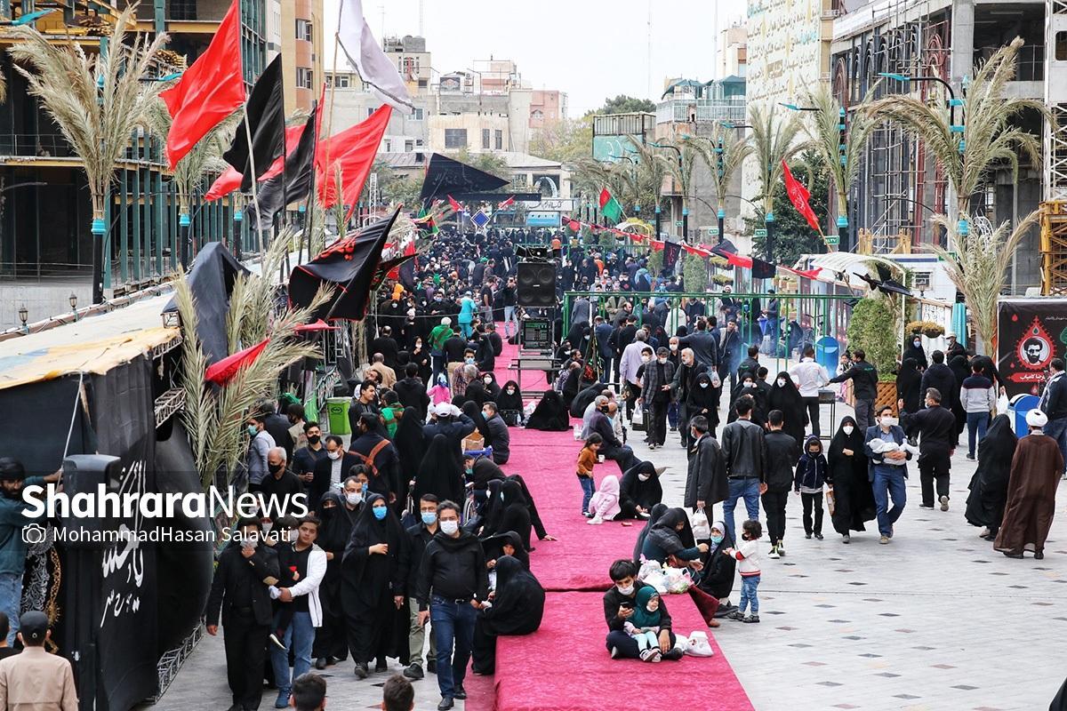 برپایی ۷۰ ایستگاه صلواتی و موکب خدمت‌رسان در مسیر بارگاه منور رضوی