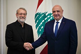 لاریجانی با رئیس جمهور لبنان در بیروت دیدار کرد | عون: لبنان امن و پایدار بماند (۲۲ مرداد ۱۴۰۴)