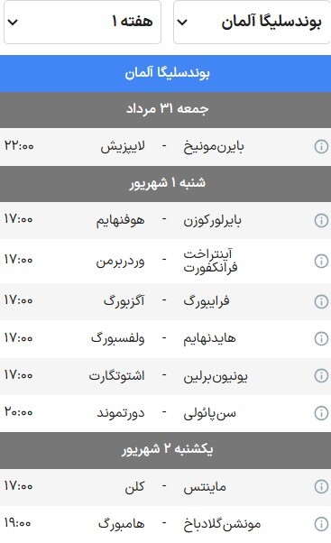 زمان آغاز بازی‌های ۵ لیگ معتبر اروپایی در فصل ۲۶-۲۰۲۵ + برنامه هفته اول