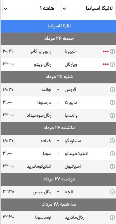 زمان آغاز بازی‌های ۵ لیگ معتبر اروپایی در فصل ۲۶-۲۰۲۵ + برنامه هفته اول