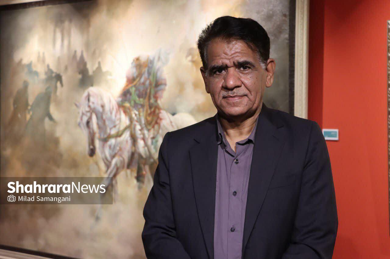 عاشورا در قاب هنر معاصر | گزارشی از نمایشگاه «رستاخیز» در نگارخانه رضوان مشهد