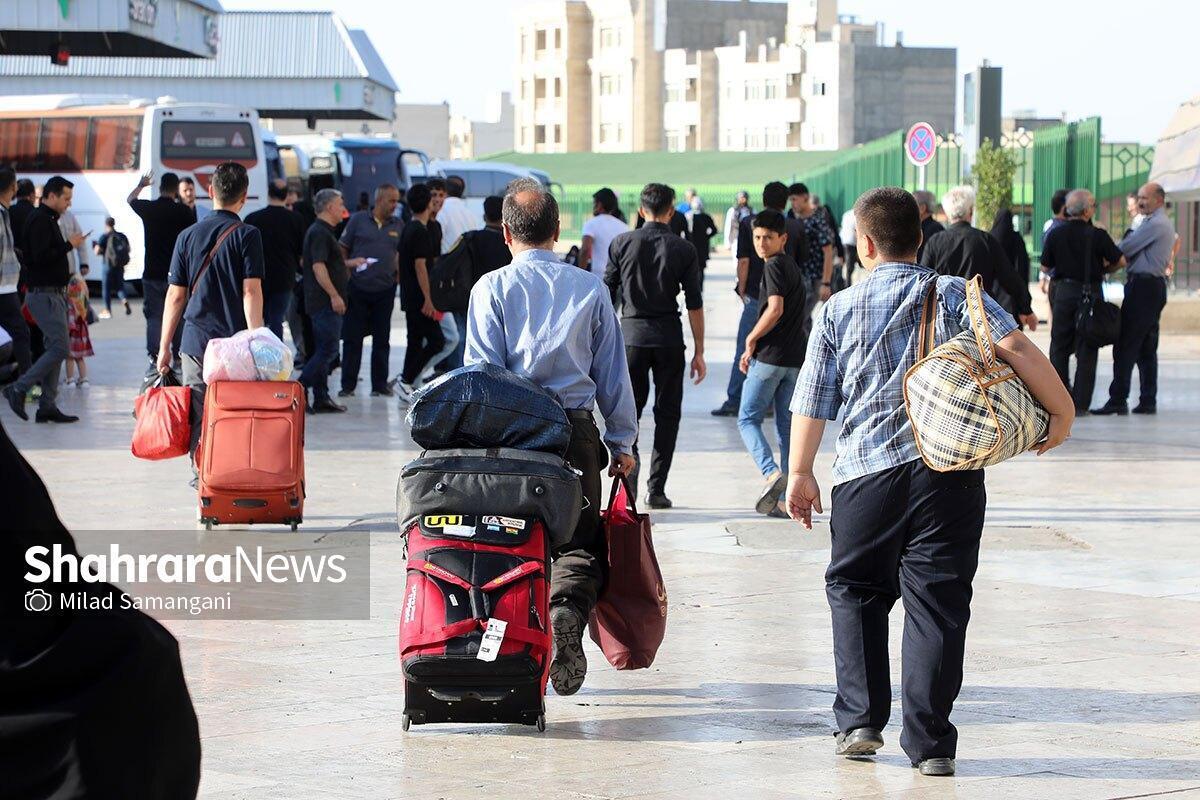 افزایش ۴ برابری ورود زائران به مشهد از طریق پایانه امام رضا (ع) در دهه پایانی ماه صفر