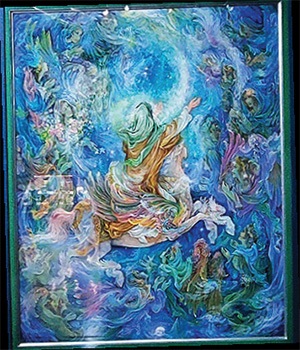 نگاهی به آثار ماندگار زنده یاد محمود فرشچیان در موزه حرم مطهر رضوی | جلوه‌های آسمانی در آستان رضا (ع)