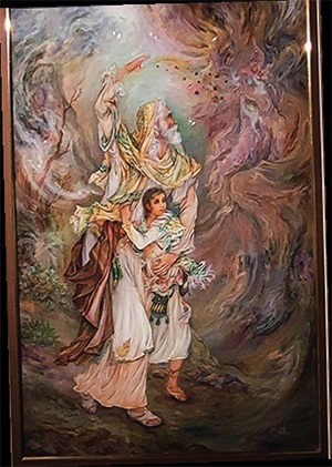 نگاهی به آثار ماندگار زنده یاد محمود فرشچیان در موزه حرم مطهر رضوی | جلوه‌های آسمانی در آستان رضا (ع)