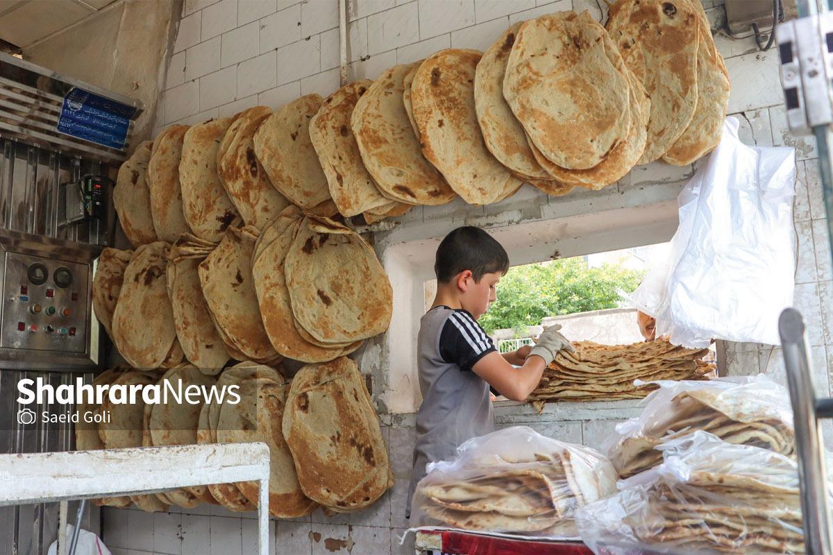تأمین بدون تعطیلی نان مشهد در دهه آخر صفر