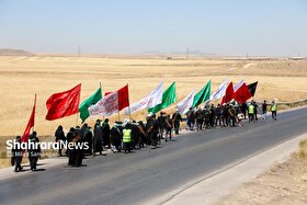 ویدئو | خدمت‌رسانی مجاوران به زائران پیاده امام رضا(ع) در جاده سرخس به مشهد