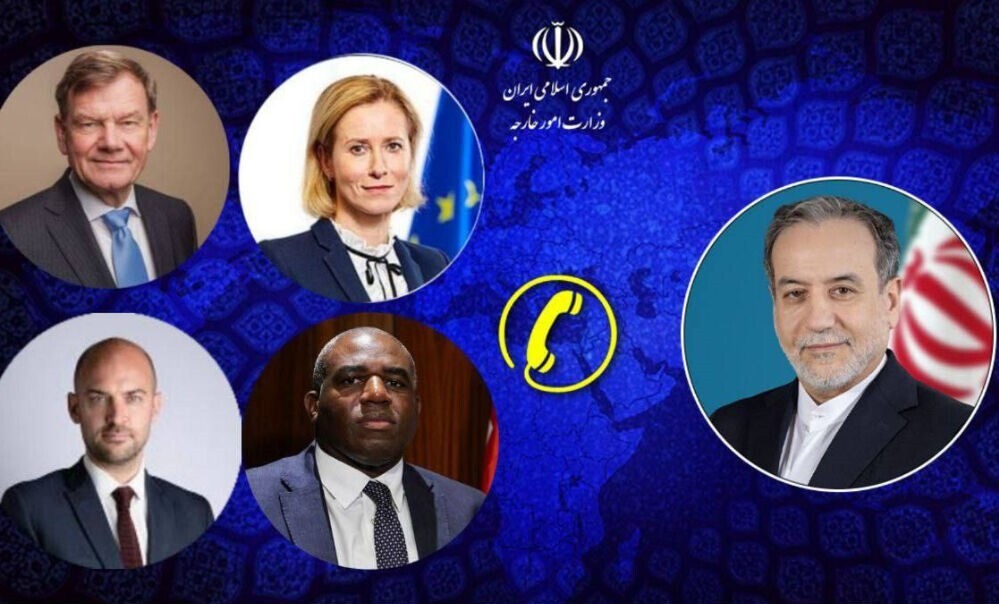 گفت و گوی تلفنی عراقچی با سران کشور‌های اروپایی با محوریت رفع تحریم‌ها
