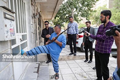 گزارش تصویری | بازسازی صحنه قتل پدر توسط پسر در خیابان سیدرضی مشهد