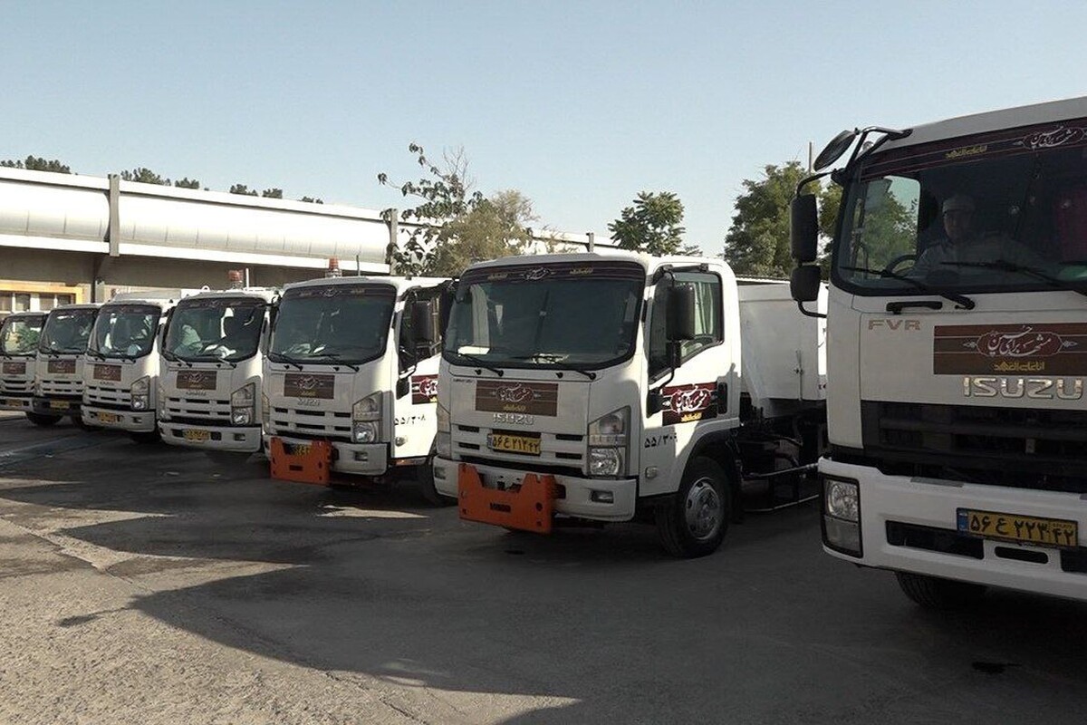 کاروان خودرویی خدمت‌رسانی شهرداری مشهد عازم عتبات عالیات شد+فیلم