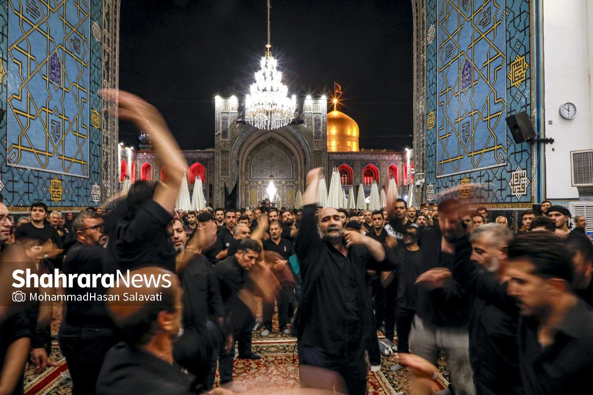 گزارش تصویری | «حسینیه حرم»، عزاداری سنتی اقوام استان‌های مختلف در حرم مطهر رضوی