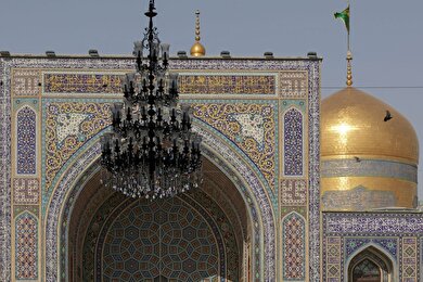 گزارش تصویری | نقش نام پیامبر اکرم در حرم مطهر رضوی