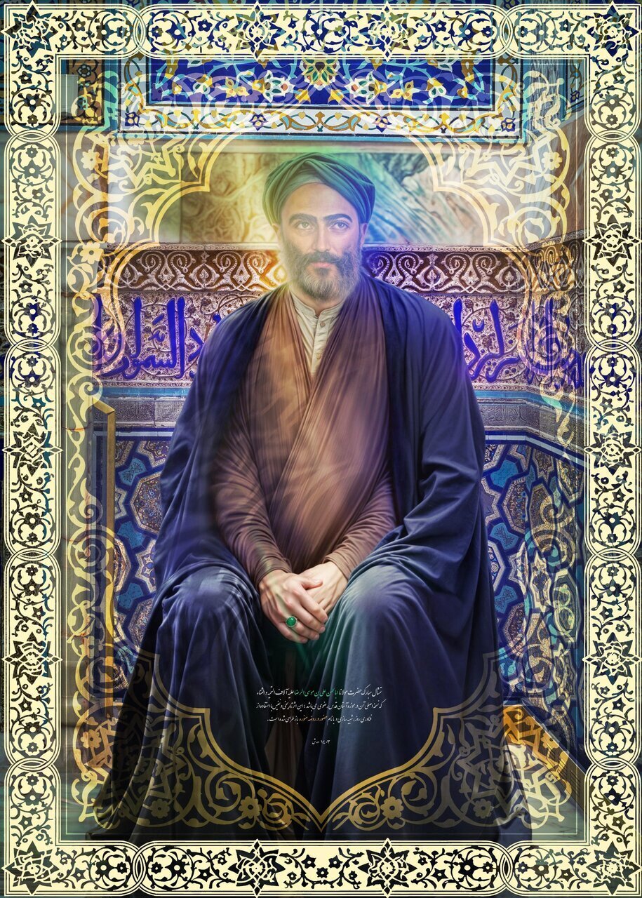 رونمایی از تمثال امام رضا (ع) + عکس